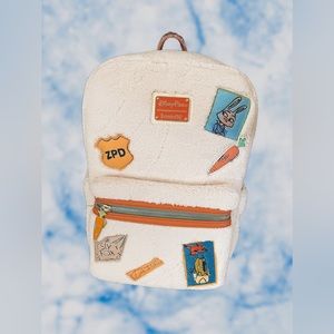 Disney Parks Cloisonne Loungefly Zootopia Backpack Schoolbag Large Limited